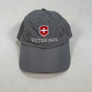 Victorinox Baseball Hat Men's One Size Gray Spellout Logo Army Knife Cap‎